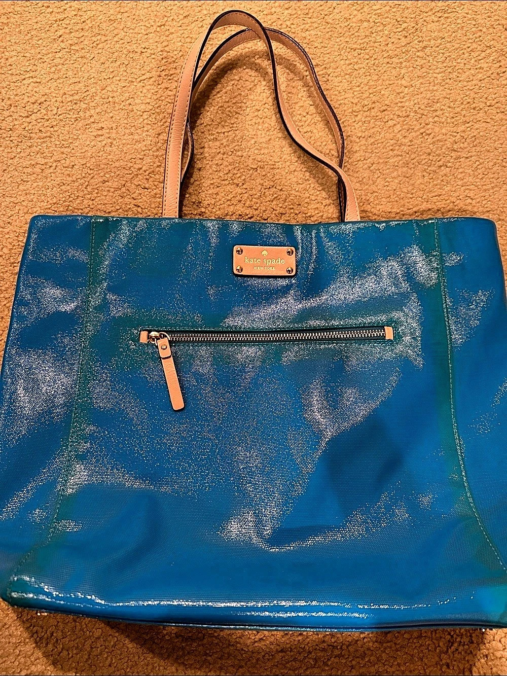 kate spade Blue & Pink Tote Bag